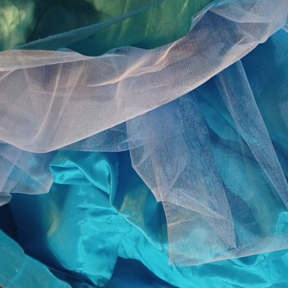 DALIA, BEAUTIFUL CINDERELLA TYPE DRESS, LOTS OF BEADING, LOTS OF LAYERING. - Picture 6 of 12